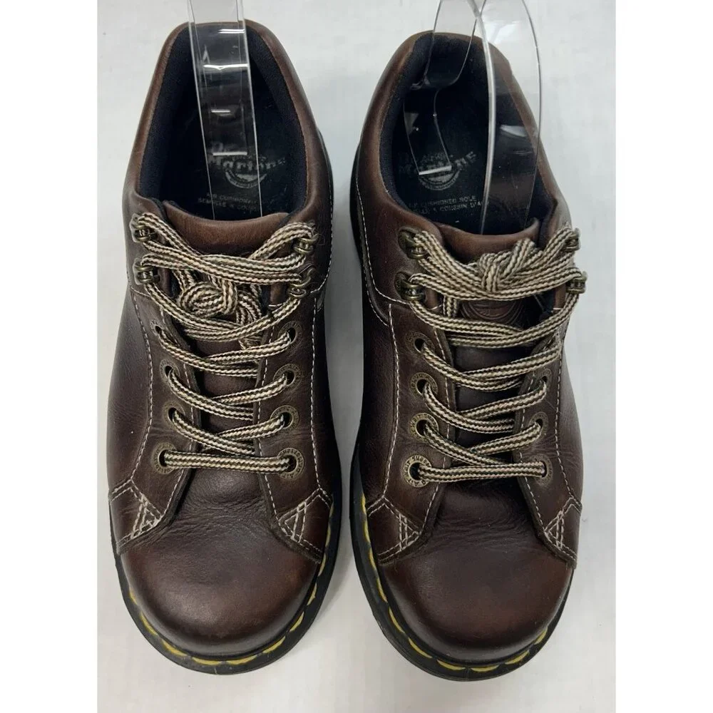 Dr. Martens 9861 Women’s Size 7 Brown Leather Oxford 90’s Chunky Y2k Platform